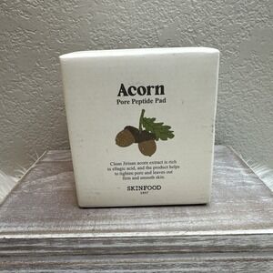 $18 🌙 SKINFOOD (60 Pads) Acorn Pore Peptide Toner Pad, Korean Skincare NEW